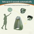 thumbnail image 6 of Pop Up Camping Shower Tent Portable Privacy Changing Room Toilet Tent with Carry Bag for Outdoor Beach Hiking Travel, 6 of 7