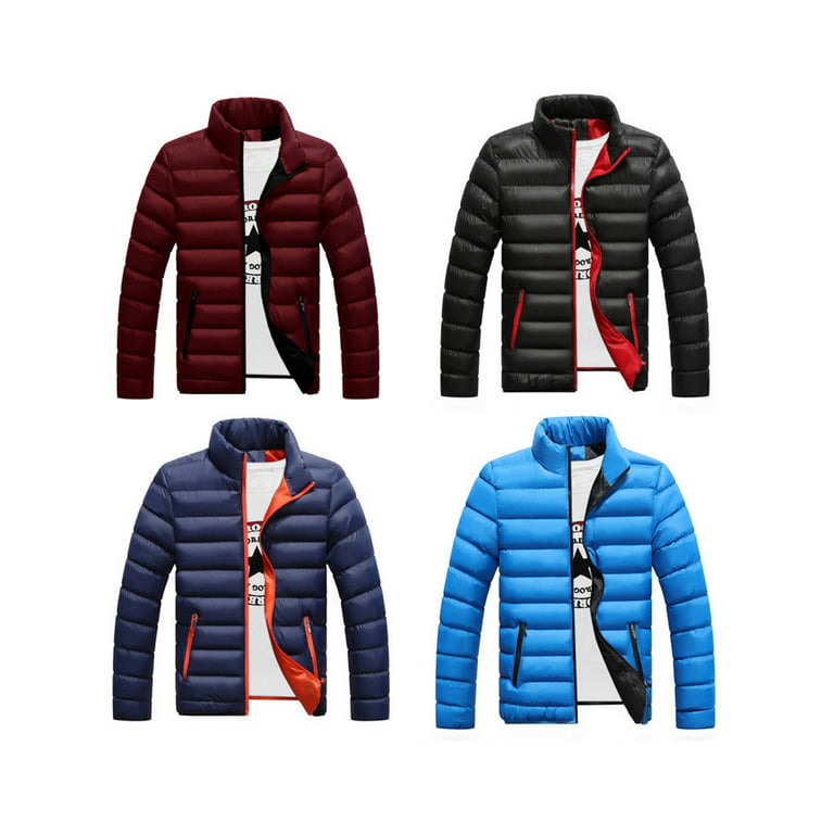 yardsong Mens Plus Size Winter Jackets Thicken Warm Padded Puffer Coats  Windproof Zip Up Stand Collar Stylish Outerwear : : Clothing,  Shoes 