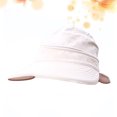 thumbnail image 4 of Foldable Sun Hat Visor 2-Style Wide Brim UV Protection Sun Visor Hat (Beige), 4 of 8