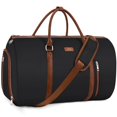 thumbnail image 1 of Bolsa de viaje convertible para ropa TIBES, grande, de fin de semana, negra, 1 of 4
