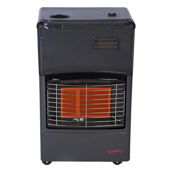 calefactor de gas lp / eléctrico de radiación portátil 30 m2 negro