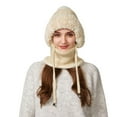 thumbnail image 5 of 3 in 1 Beanie Hat Scarf and Mask Combo Fleece Lined Winter Knit Hat Balaclava for Women Men Windproof Warm Ear Cover Face Mask Cold Weather Ski Snow Hat Outdoor Activity Cap, 5 of 5
