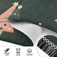 thumbnail image 6 of Yayeee Runner Rug for Bedroom 2'x6' Machine Washable Hallway Non Slip Mat, Green Christmas Trees, 6 of 8