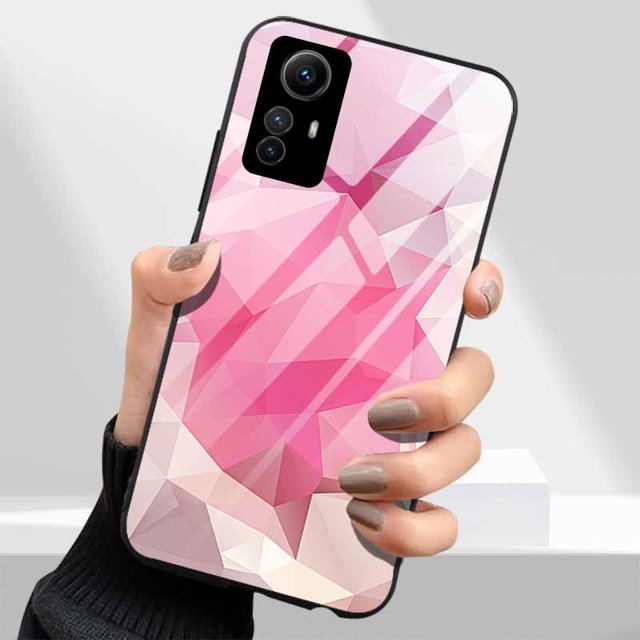 For Redmi Note 12s 4G Case Luxury Fashion Tempered Glass Hard PC Back Cover for Xiaomi Redmi Note 12S Phone Cases Note12S 12 S