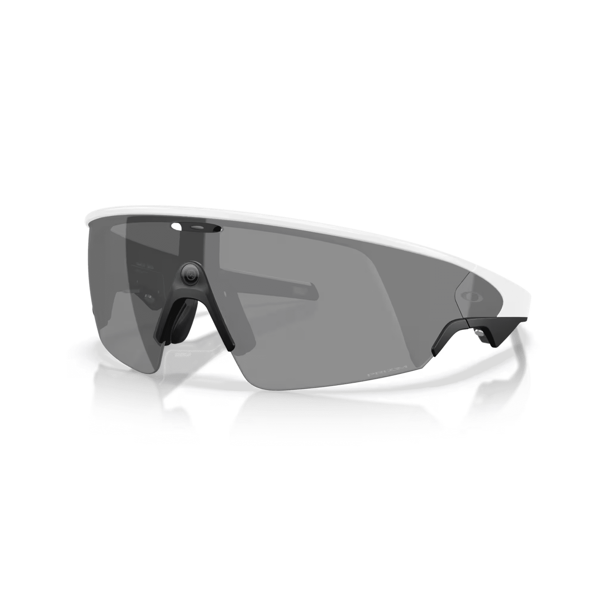 Oakley Meta Vanguard Smart Glasses  AI Meta Glasses with Photo  Video  and Audio  Size 52  White/Prizm Black