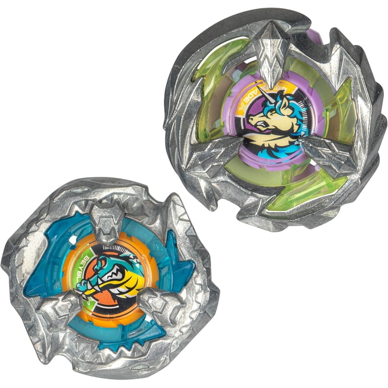 Beyblade X Bite Croc 3-60LF and Sting Unicorn 4-60P Top Dual Pack