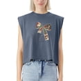 thumbnail image 2 of EcoLoom Santa Claus Christmas Bow Cap Sleeve Muscle Crop Shirt Women Sleeveless Baby Tee, 2 of 5