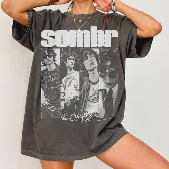 Sombr World Tour Music T-Shirt, Vintage Rock Concert Apparel