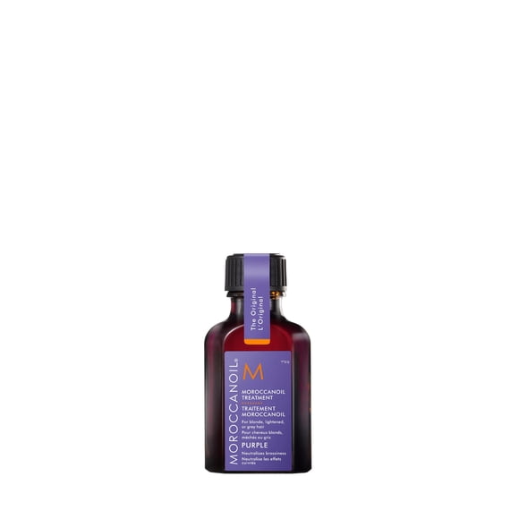 Aceite capilar Moroccanoil Treatment Purple para cabello rubio, 25 ml