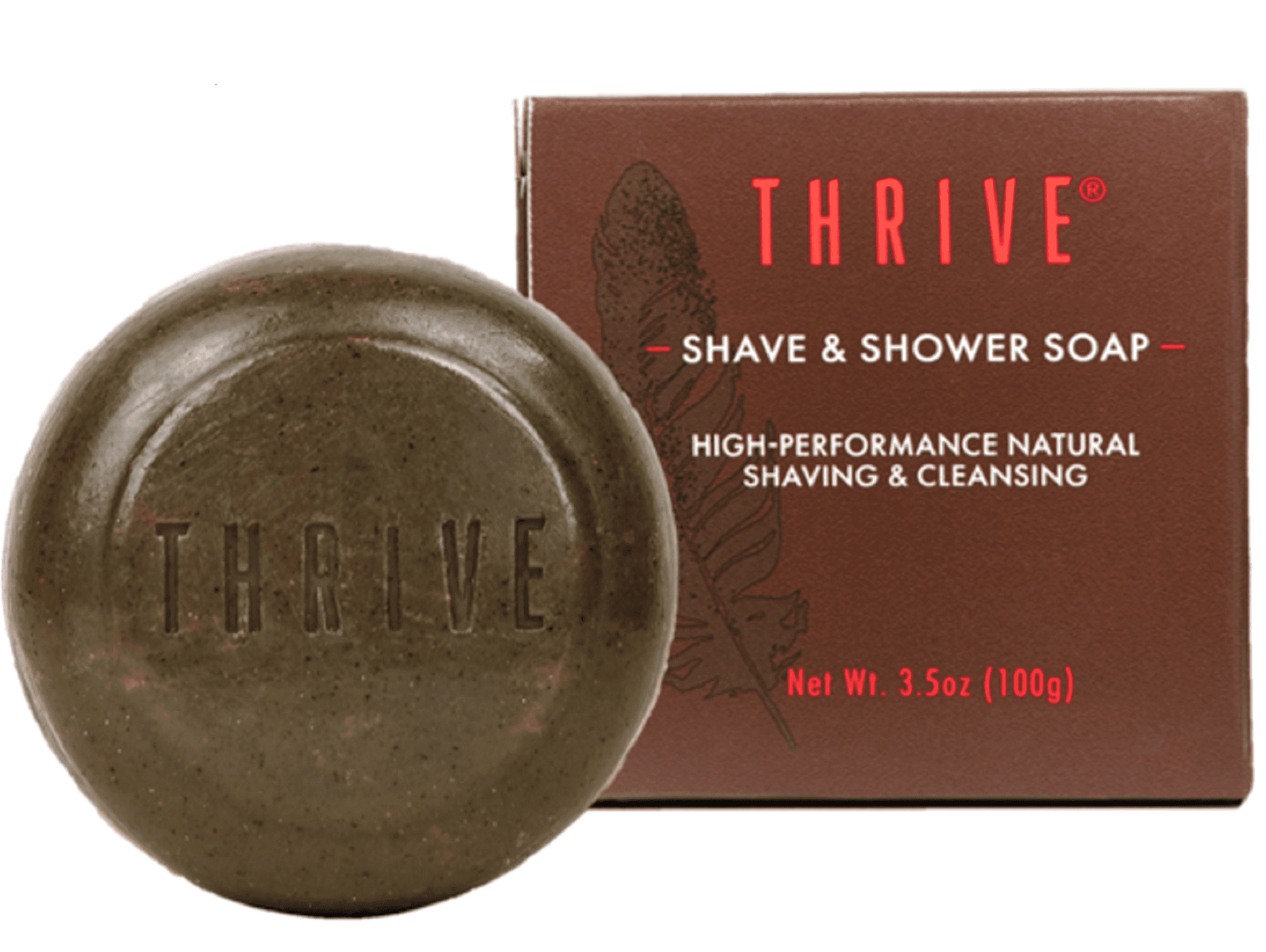 Thrive Natural Shower & Shave Soap Bar, 3.5 oz 2in1 Vegan Shaving & Body Cleansing Walmart