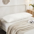 thumbnail image 3 of Move Over White Body Pillow Cover 20x54 inches Boho Chic Pom Poms Fringe Pattern Body Pillowcase 100% Washed Microfiber, 3 of 8