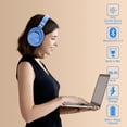 thumbnail image 3 of Srhythm NC75 Pro Noise Cancelling Headphones Bluetooth V5.0 Wireless,40 Hours Playtime Headsets over Ear with Microphones&Fast Charge for TV/PC/Cell Phone, 3 of 8