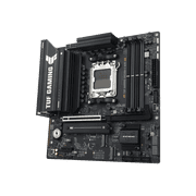 ASUS TUF GAMING B850M-E WIFI AMD B850 mATX motherboard, 8+2+1 80A DrMOS power stages, DDR5, PCIe 5.0, three M.2 slots, WiFi 6E, 2.5Gb Ethernet, DisplayPort, HDMI, rear USB-C 10Gbps and front USB-C 5Gb