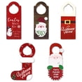 thumbnail image 4 of Dengmore Christmas Decoration Door Handle Pendant Holiday Party Door Door Decoration Pendant Santa Claus Snowman Door Hanger, 4 of 4