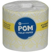 POM Bath Tissue, 2-Ply, White, 473 Sheets/Roll, 45 Rolls/Carton (23.5 x 13.5 x 12.5 inches)