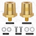 thumbnail image 3 of 1 Pair Battery Pole Adapter Brass Battery Terminal Connector M6 Thread Installation Battery Tone Post Adapter Kit with Screws Washers Elastic Pads for Car, 3 of 8