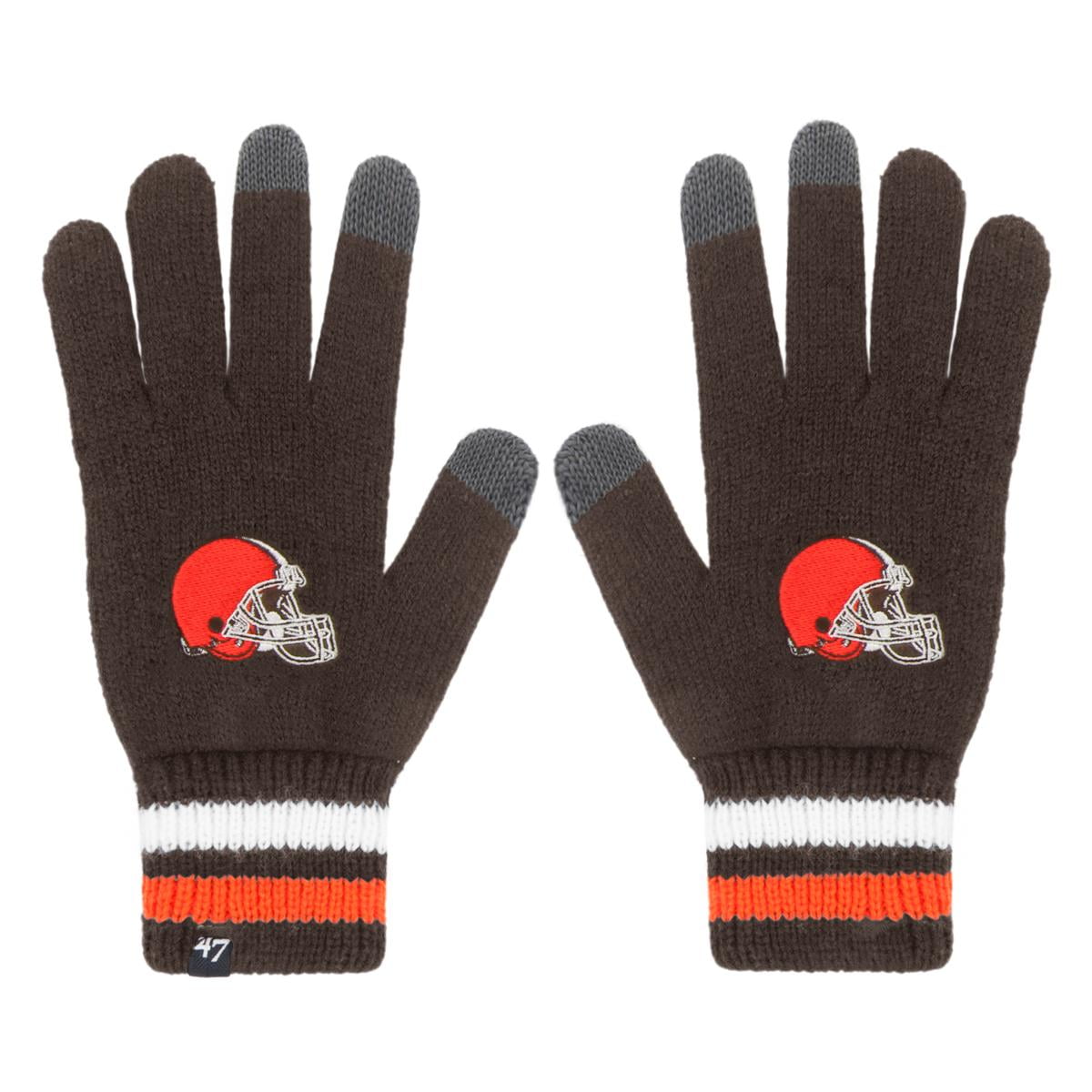 NFL Brand 47 JUMBLE KNIT GLOVE BROWNS by Brand '47