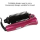 thumbnail image 5 of Peine Rizador De Pelo Plegable Eléctrico, Herramienta De Belleza Portátil Compacta Para Peluquería, Peine Eléctrico Rojo Vino, Cepillo Rizador De Pelo, 5 of 7