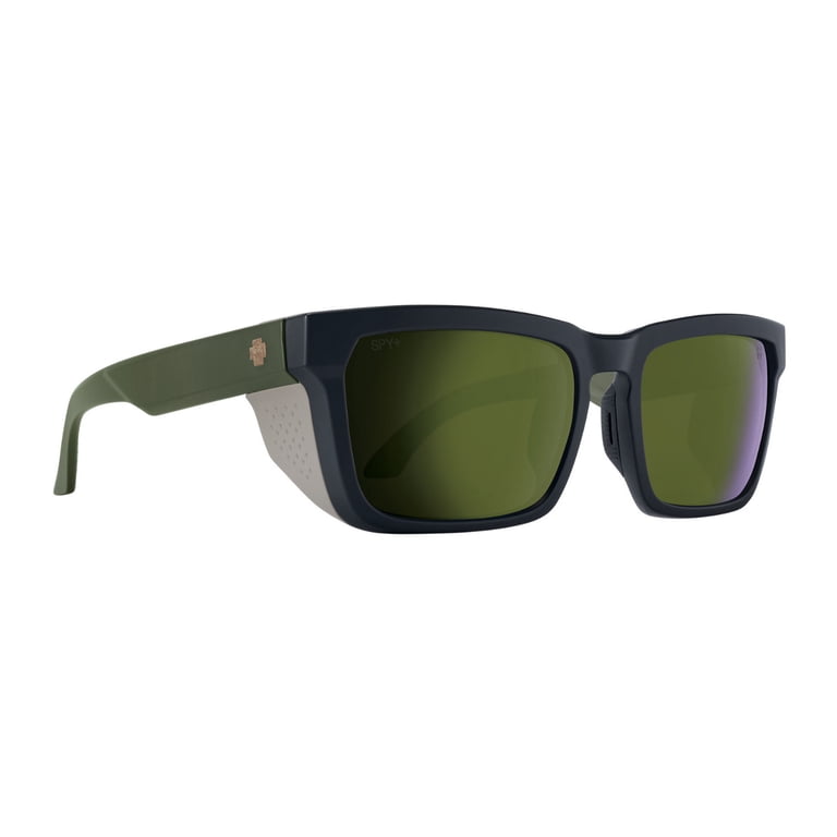 Spy Optic Helm Tech Matte Dark Olive Sunglasses (Happy Bronze