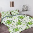 thumbnail image 2 of Frog Faces Funda Nórdica Queen 90 x 90 in Ultra Soft Washed Microfiber Comforter, 2 of 8