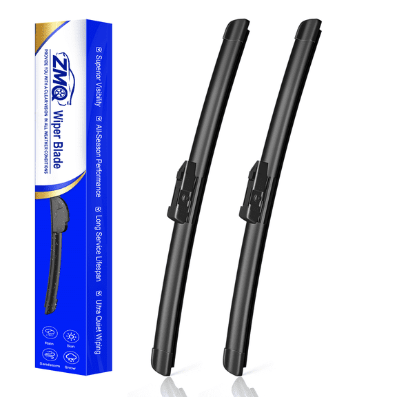 ZMQ 26" 19" Windshield Wiper Blades, Premium All‑Weather OEM Replacement Windshield Wipers, Streak-Free Clean
