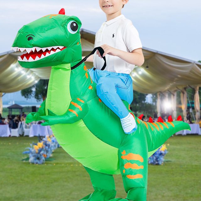 Disfraz de dinosaurio inflable, ropa divertida, vestido elegante para regalos de fiesta, suministros , Niños
