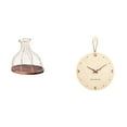 thumbnail image 1 of Portacorchos de vino,Soporte de metal para corcho de vino,tapón de vino,expositor,Reloj de pared,Reloj de pared decorativo para sala de estar,silencioso,Reloj de pared de madera con, 1 of 8