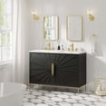 thumbnail image 7 of Modway Awaken 48" Solid Wood and MDF Double Sink Bathroom Vanity in White/Black, 7 of 7
