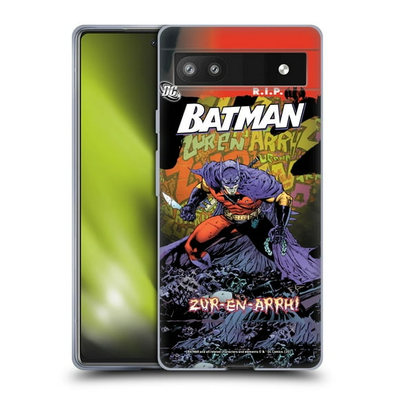 Head Case Designs Officially Licensed Batman DC Comics Iconic Comic Book Costumes Zur-En-Arrh Soft Gel Case Compatible with Google Pixel 6a