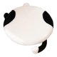 thumbnail image 1 of Cojín de asiento con forma de gato, multifuncional, con cremallera, decorativo, extraíble, para suelo Blanco y negro, 1 of 9