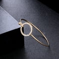thumbnail image 5 of AYYUFE 4Pcs/Set Knotted Circle Arrow Rhinestone Opening Bangles Women Bracelets for Party Rhinestone,Alloy Silver, 5 of 8