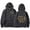 GY2, variant on Women's Double Print Hooded Back Wrap Collar Sweatshirt Black XXL