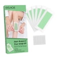 thumbnail image 3 of 40 tiras de cera depilatorias con toallitas, tiras de cera profesionales, suministros de depilación para bikini, cuello, axilas, brazos y cuerpo., 3 of 8