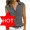 A-Gray, variant on Solid Lapel Sleeveless Tank Tops Womens Summer Button Shirts with Pockets Ladies Going Out Blouse Clothes