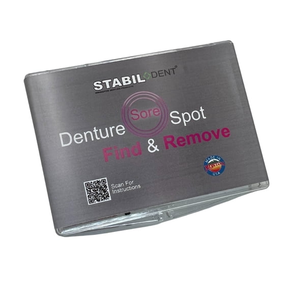 Denture Sore Spot Find And Remove Kit W/Indicator Paste, 6 Piece