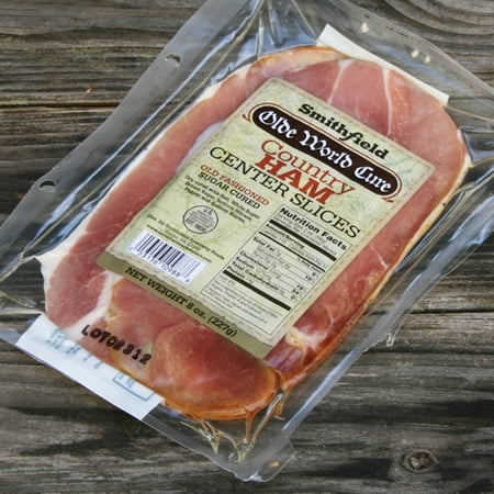 Smithfield Country Ham Olde World Cure Center Slice Ham Steaks (8 (Best Choice Spiral Sliced Ham)