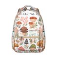 thumbnail image 1 of Cottagecore Fungi School Backpack Boho Woodland Fairy Tale Mushroom and Botanical Design Psychedelic Aesthetic Backpack, 1 of 6