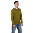 thumbnail image 6 of Socal Look Men's Sweater Crew Neck Long Sleeve Acrylic Pullover Olive Green, 2XL, 6 of 7