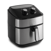 Wolfgang Puck 9.7QT Stainless Steel Air Fryer, Large Single Basket Design, Simple Dial Controls, Nonstick Interior, Includes Cooking Guide & Recipes