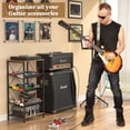 thumbnail image 4 of Organizador de pedales de guitarra ThreeHIO, 5 niveles, almacenamiento de pedales afinadores, 4 of 8