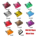 thumbnail image 2 of 100/50/10 Uds micro fusibles de coche tipo hoja automotriz mini fusible surtido juego de fusibles de hoja 2a 3a 5a 7.5a 10a 15a 20a 25a 30a 35a 40a, 2 of 5