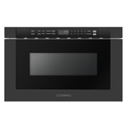 Cosmo 24 in. Haven Collection 1.2 cu. ft. Built-in Microwave Drawer, 1000W, Touch Controls, Defrosting Rack in Matte Black