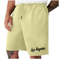 thumbnail image 2 of Mens Casual Shorts Lace-Up Elástico Cintura Bolsillo Ejercicio Fitness Hogar Pantalones de Media Longitud para Diario, 2 of 6