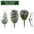 thumbnail image 7 of 7.5FT Pre-Lit Realistic Snow-Flocked Pine Artificial Holiday Christmas Tree with Sturdy Metal Stand, 7 of 7
