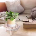 thumbnail image 2 of Wooden Plant Table, Round Stool, Plant Stand, Flower Pot, Potted, 2 of 4