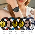 thumbnail image 7 of ALMNVO No Gaps Band for Samsung Galaxy Watch 4 44mm 40mm Wristband Belt Sport Silicone Bracelet Galaxy Watch 4 Classic 46mm 42mm Strap -black white, 7 of 7
