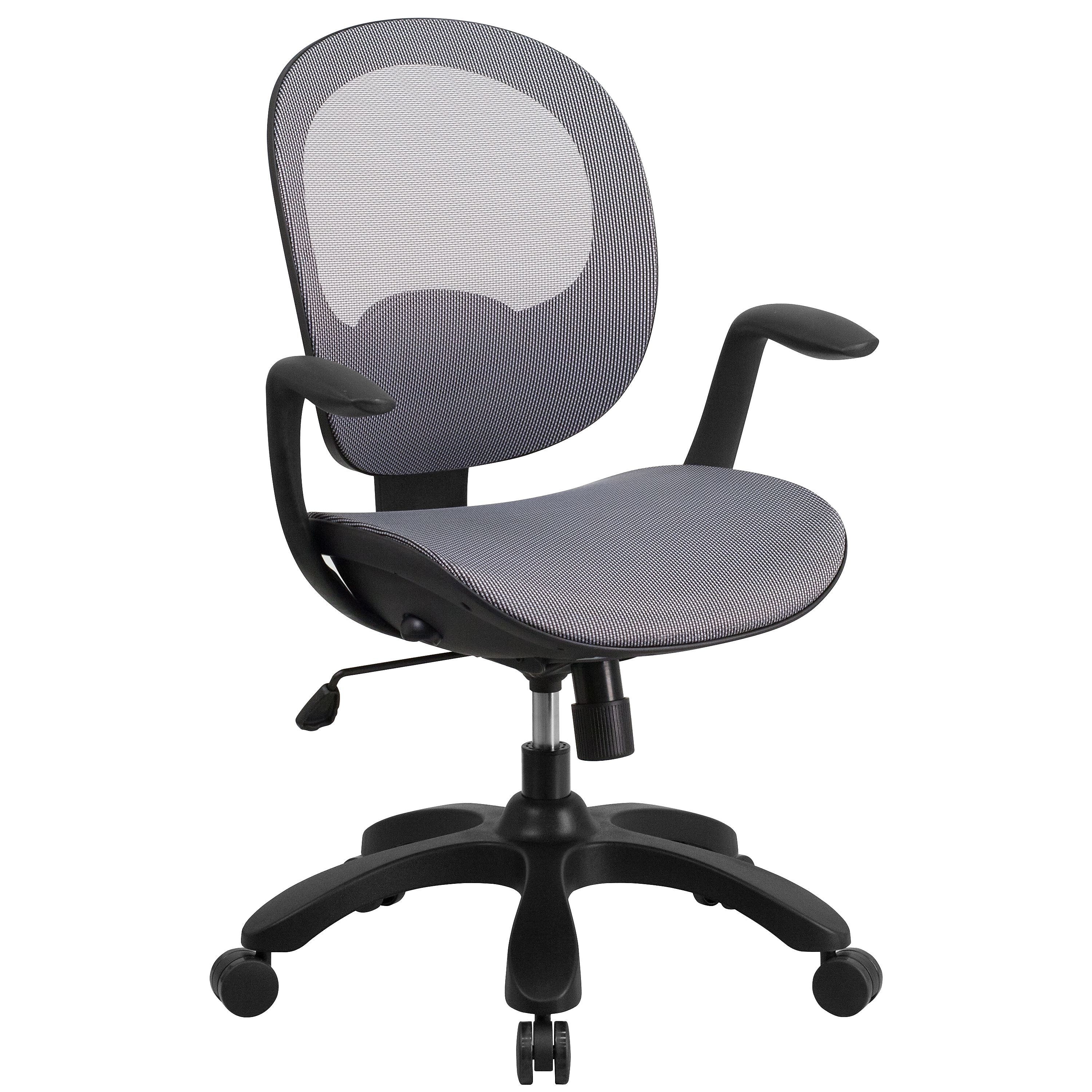 Flash Furniture Mesh MidBack Swivel Task Chair with Seat Slider and