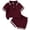 GADK-Wine, variant on mgoYE Baby Boys Clothes Toddler Summer Outfits Girl Waffle Knit Short Sleeve Button Shirt Shorts 2Pcs(Black,2-3 Years)