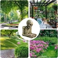 thumbnail image 4 of Skeleton Bird Feeder, Tree-Mounted Resin Statue, Funny Hanging Weather Resistant Design, Ideal Outdoor Decor for Yard Patio Lawn Garden, 4 of 4