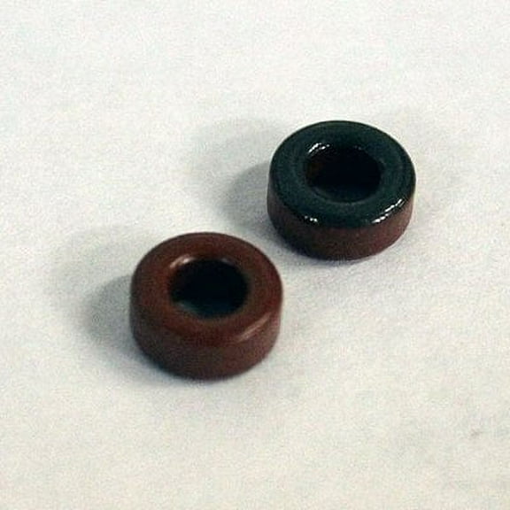 T-25-2 Iron Powder Toroidal Cores, 0.25" O.D. x 0.12" I.D. x 0.10" Hgt. U=10, Pkg of 5